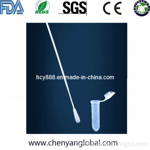 High Quality DNA Buccal Flocked Sample Collection Polyester Swab